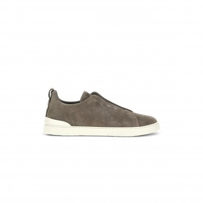 ZEGNA TRIPLE STITCH SUEDE SNEAKERS LHSOYS4667Z